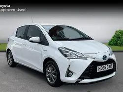White Used 2019 Toyota Yaris Hybrid Hatchback | £12,268 (Good price)