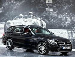 Black Used 2015 Mercedes C220 AMG Line Premium Estate | £11,950 (Expensive)