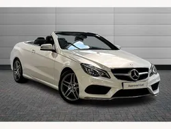 White Used 2015 Mercedes E220 AMG Line Premium Cabriolet | £15,795 (Fair price)