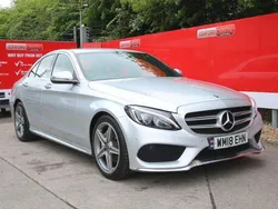 Silver Used 2018 Mercedes C220 AMG line Sedan | £15,895 (Good price)