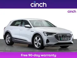 White Used 2021 Audi e-tron Design SUV | £15,299 (A bit pricey)