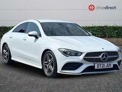 White Used 2021 Mercedes CLA200 AMG line Coupe | £22,341 (Fair price)