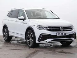 White Used 2024 VW Tiguan Allspace R-line SUV | £36,990 (Expensive)