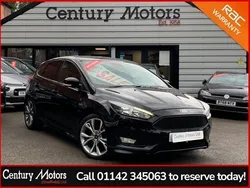 Black Used 2017 Ford Focus ST-Line Hatchback | £9,850 (Fair price)