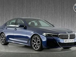 Blue Used 2022 BMW 530 M Sport | £30,990 (Fair price)