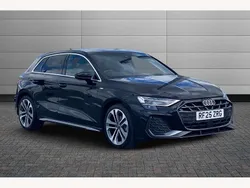 Mythos black New 2025 Audi A3 S-Line Hatchback | £29,095 (Fair price)