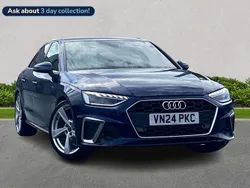 Blue Used 2024 Audi A4 S-Line Sedan | £29,428 (Fair price)