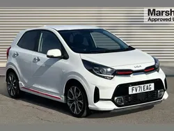White Used 2021 Kia Picanto 4 Hatchback | £12,450 (Fair price)