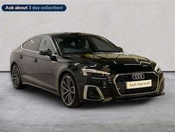 Black Used 2022 Audi A5 S-Line Coupe | £25,724 (Fair price)