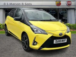 Yellow Used 2018 Toyota Yaris Edition Hatchback | £9,995 (Fair price)