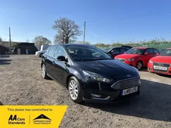 Black Used 2015 Ford Focus Titanium Hatchback | £7,295 (Fair price)