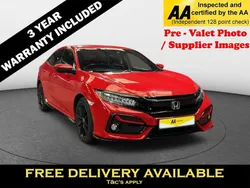 Red Used 2021 Honda Civic Sport Hatchback | £15,395 (Fair price)