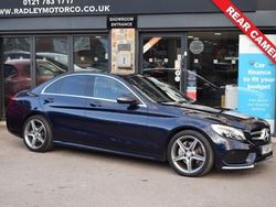 Blue Used 2018 Mercedes C220 AMG line Sedan | £15,000 (Good price)