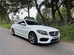 White Used 2015 Mercedes C220 AMG line Estate | £7,989 (A bit pricey)