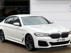 White Used 2021 BMW 545e M Sport | £29,806 (Good price)