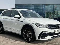 Pure white Used 2023 VW Tiguan R-line SUV | £28,950 (Fair price)