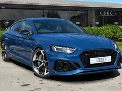Blue New 2025 Audi RS5 Sportback Performance Hatchback | £93,390