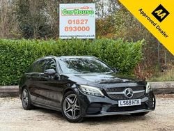 Black Used 2018 Mercedes C200 AMG line Estate | £12,199 (Good price)