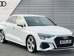White Used 2021 Audi A3 S-Line Sedan | £21,391 (Good price)