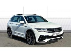 White Used 2021 VW Tiguan R-line SUV | £24,349 (Fair price)