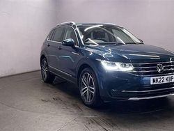 Blue Used 2022 VW Tiguan Elegance SUV | £21,999 (Fair price)
