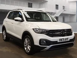 White Used 2022 VW T-Cross SE SUV | £17,999 (Fair price)