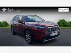 Red Used 2022 Toyota RAV4 Hybrid SUV | £29,569 (A bit pricey)