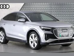 Silver Used 2024 Audi Q4 Sportback e-tron S-Line SUV | £28,590