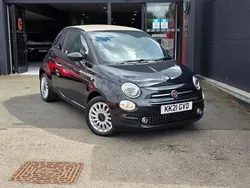 Black Used 2021 Fiat 500 Lounge Cabriolet | £9,998 (Fair price)