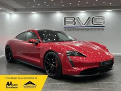 Red Used 2020 Porsche Taycan Performance Package Sedan | £48,994 (Expensive)