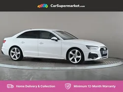 White Used 2021 Audi A4 S-Line Sedan | £19,997 (Fair price)