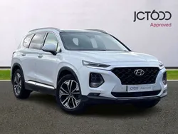 White Used 2018 Hyundai Santa Fe Premium SE SUV | £22,000 (A bit pricey)