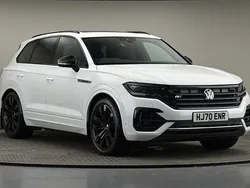 Pure white Used 2020 VW Touareg Black Edition SUV | £34,650 (Fair price)