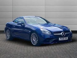 Blue Used 2018 Mercedes SLC200 AMG line Cabriolet | £20,990 (A bit pricey)