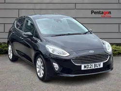 Black Used 2021 Ford Fiesta Titanium Hatchback | £12,495 (Fair price)