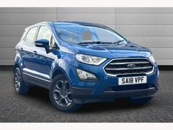 Blue Used 2018 Ford Ecosport Zetec SUV | £7,795 (Fair price)