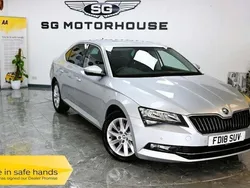 Silver Used 2018 Skoda Superb SE Technology Hatchback | £10,495 (Fair price)