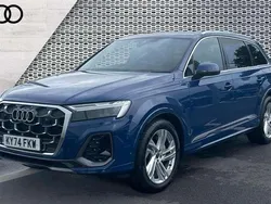 Blue Used 2024 Audi Q7 S-Line SUV | £52,812 (A bit pricey)