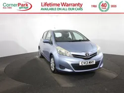 Blue Used 2013 Toyota Yaris Multidrive S Hatchback | £7,249 (Fair price)
