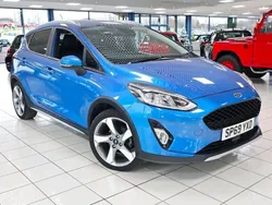 Desert island blue Used 2019 Ford Fiesta Active Hatchback | £13,989 (Fair price)