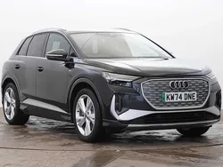 Black Used 2024 Audi Q4 e-tron S-Line SUV | £34,495 (Good price)