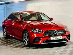 Red Used 2021 Mercedes E300 AMG line Sedan | £16,989