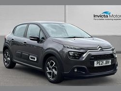 Platinum grey metallic Used 2021 Citroën C3 PureTech Hatchback | £8,750 (Good price)