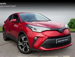 Scarlet flare Used 2022 Toyota C-HR Design SUV | £21,158 (Fair price)