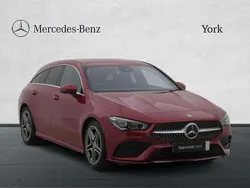 Red Used 2022 Mercedes CLA200 AMG line Estate | £20,795 (Fair price)