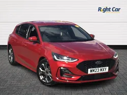 Red Used 2023 Ford Focus ST-Line Hatchback | £14,999 (Fair price)