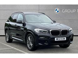 Black sapphire metallic paint Used 2021 BMW X3 M Sport SUV | £28,950 (Super price)