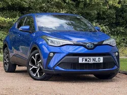 Nebula blue Used 2021 Toyota C-HR Design SUV | £18,995 (Fair price)