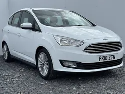 White Used 2018 Ford C-MAX Titanium MPV | £8,995 (Fair price)
