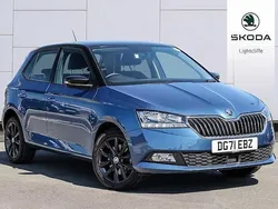 Titan blue metallic black magic pearl effect Used 2021 Skoda Fabia SE Hatchback | £14,790 (Fair price)